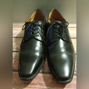 NINE WEST Kalani Mens Black Oxford Shoes Formal Lace Up Mens Dress Shoes Sz 12